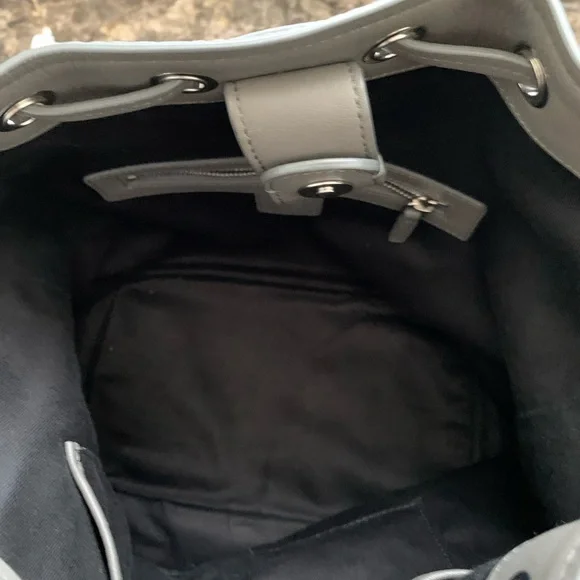 MCM Phantom Grey Small Drawstring Handbag - Picture 8 of 15